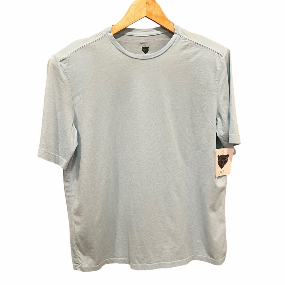 LITA by Ciara Soft Knit Tee | Light Blue | Women’s Small